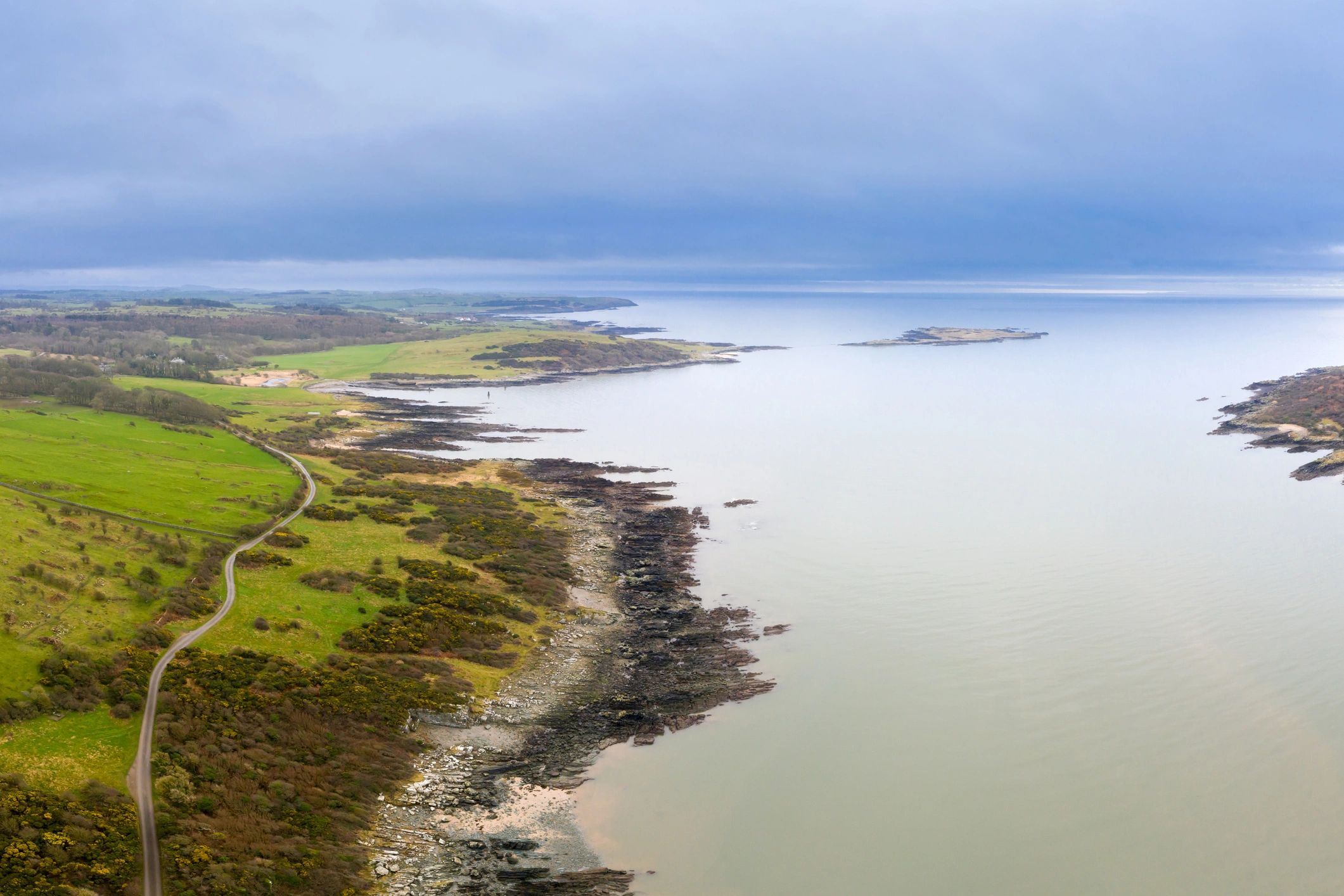 Coastal scenery evoking classic links-style travel